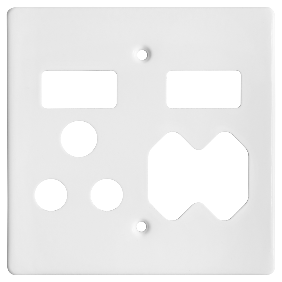 Crabtree Combo Socket Coverplate 6530/101P