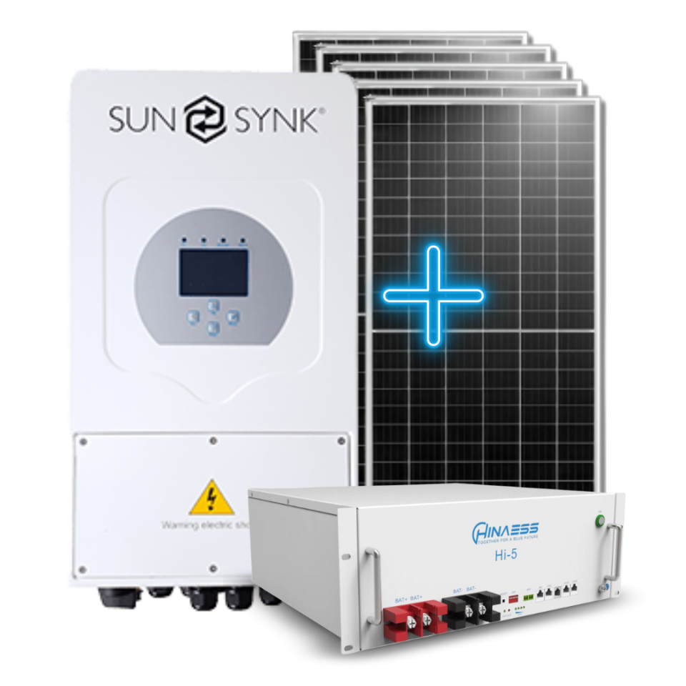 Solar Panels + Solar Battery + Solar Inverter