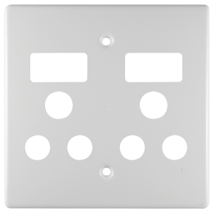 Crabtree Classic Double Switched Socket Coverplate 6563/101P